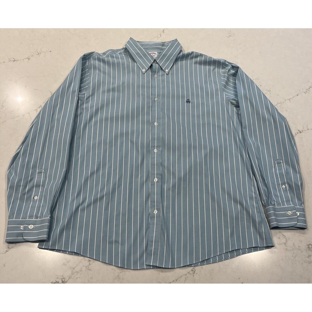 Brooks Brothers Blue Striped Dress Shirt